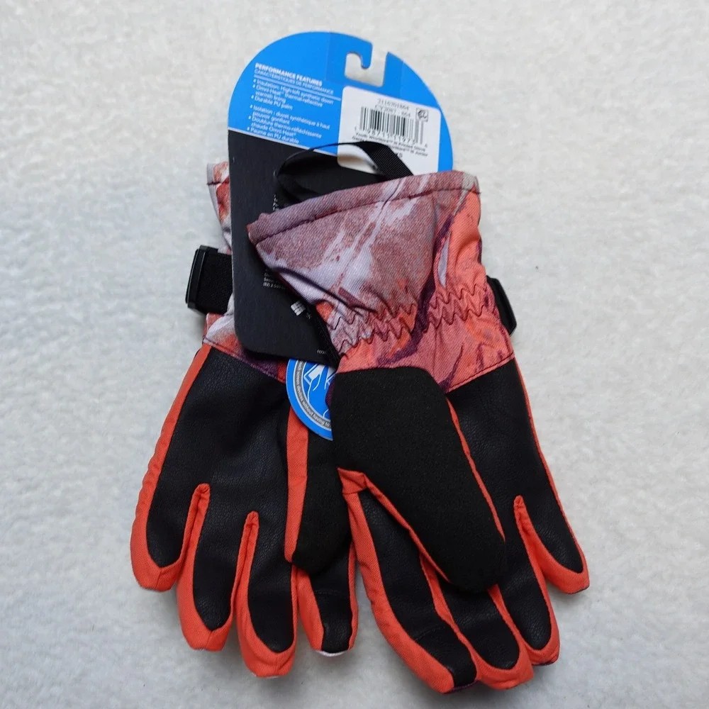 Columbia Whirlibird III Printed Glove Youth XS Orange Purple CY2087-864
